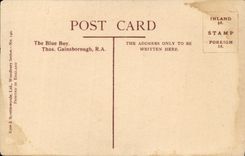 VINTAGE POSTCARD The Blue Servant boy Gainsborough