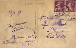 Panorama de Clermont Ferrand Royat de la POSTAL de la VENDIMIA