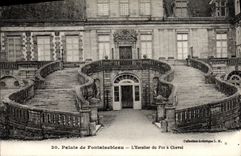POSTAL Palais de la VENDIMIA de Fontainebleau L escalera de la herradura