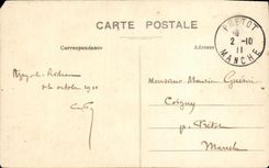 VINTAGE POSTCARD Azay the Curtain the Casissons Castle and Pendentifs of the Ceiling of Large