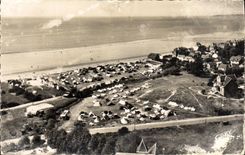 MODERN CARD Carolles Edenville Beach Compeurs and the Beach