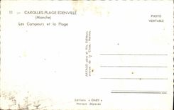 MODERN CARD Carolles Edenville Beach Compeurs and the Beach