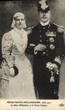 CPA Fetes Franco Hollandaises Juin 1912 La Reine Wilhelmine et le prince Consort