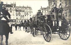 VINTAGE POSTCARD Paris the Lord Mayor Places L Town hall Fits with body it of the Lord Mayor