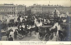 CPA Le Lord Maire A Paris 15 octobre 1906 Place de la Concorde