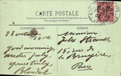 VINTAGE POSTCARD Paris Arrivee of the Lord Marie has L Town hall