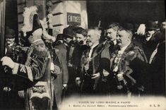 CPA Paris Visite Du Lord Marie a Paris Sortie du Grand Hotel Personnages officiels