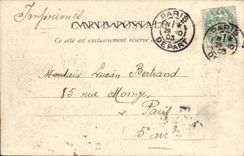 La POSTAL de la VENDIMIA los Sovereigns D Italia tiene revista de Paris de Vincennes en el cesped con el pie de las plataformas L comandante del estado