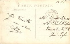 VINTAGE POSTCARD Visite Of the Danish Sovereigns has Paris 1914 Catch D weapons of Satory the load of the Denmark lancers