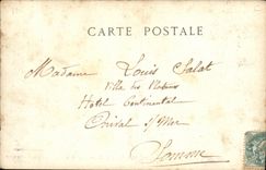 VINTAGE POSTCARD the Sovereigns D Italy has Paris SM the king and the Presidents of the Republic leave Train station