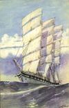 CPM Bateau Voilier bordes 