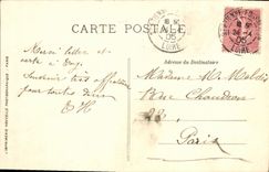 VINTAGE POSTCARD Holy Etienne L town hall