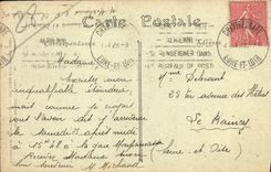 POSTAL Chartres de la VENDIMIA vista de cercano grande