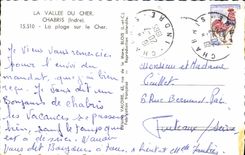 CPM La vallee du Cher La plage sur le Cher 