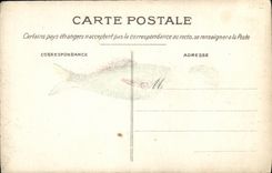 CPA Fantaisie 1er Avril Homme Poisson 