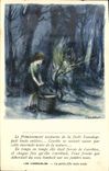 CPA Fantaisie Illustrateur Poulbot LEs Miserables La petite fille toute seule Cosette Victor Hugo