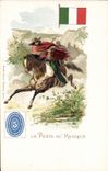 CPA La poste au mexique cheval