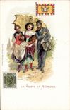 CPA La poste en Autriche Postier