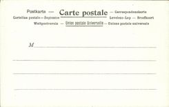 VINTAGE POSTCARD the post office in Bolivia LAMA