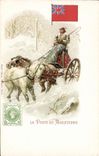 CPA La poste en Angleterre Chevaux 