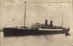 VINTAGE POSTCARD Chicago Steamer of the Transatlantic General Co