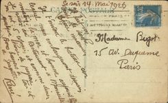 VINTAGE POSTCARD Bateau Timgad Paquebot Posts Fast French