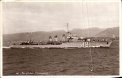 VINTAGE POSTCARD Boat Impetuous Destroyer
