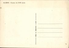 VINTAGE POSTCARD Boat Algeria Cruiser of 10000 tons