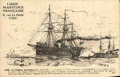 CPA Bateau Gloire Dupuy de Lome apres le Napoleon premier navire de guerre a helice