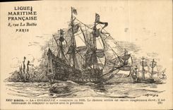 CPA Bateau Couronne construite en 1632