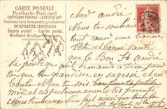 CPA Fantaisie Bateau Fleurs Colombes