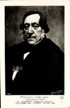 CPA Fantaisie Rossini Compositeur italien Le barbier de Seville Otello Guillaume Tell Stabat Mater