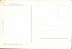 CPA Fantaisie Karpelus Schubert und das Dreimaderlhaus