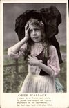 VINTAGE POSTCARD Fantasy Alsace Child