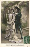 VINTAGE POSTCARD Fantaisie Faust Woman has Marguerite