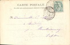 VINTAGE POSTCARD Fantasy Woman Mouse