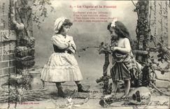 CPA Fantaisie Enfant La cigale et la fourmi 