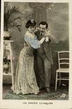 VINTAGE POSTCARD Fantasy Woman Dances the Mazurka