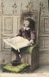 VINTAGE POSTCARD Fantasy Small Page Fol history