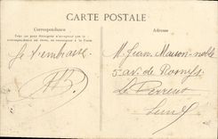 Vuelta de la fantasia de la POSTAL de la VENDIMIA del coche de los campos