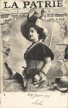 CPA Fantaisie Femme La Patrie Journal