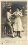 VINTAGE POSTCARD Fantaisie Fanluchette Woman promises has Godichon