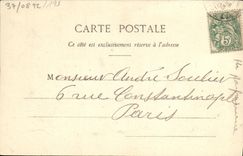 CPA Fantaisie Femme Mlle Clara Parfumerie Rat