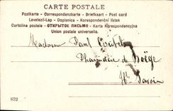 CPA Fantaisie Femme Couple Patins a glace