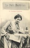 VINTAGE POSTCARD Fantasy Woman the small Newspaper Parisian one