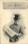 CPA Fantaisie Homme Journal Le figaro
