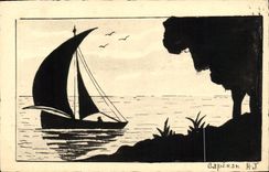 CPA Fantaisie Bateau Caperan