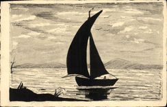 CPA Fantaisie Bateau Caperan