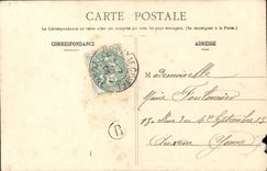 CPA Fantaisie Femme Langage des fleurs Violette 