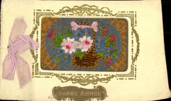 CPA Fantaisie Bonne annee Fleurs